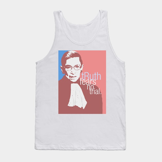 Ruth Bader Ginsburg portrait - Pun - Feminist Art. Tank Top by FanitsaArt